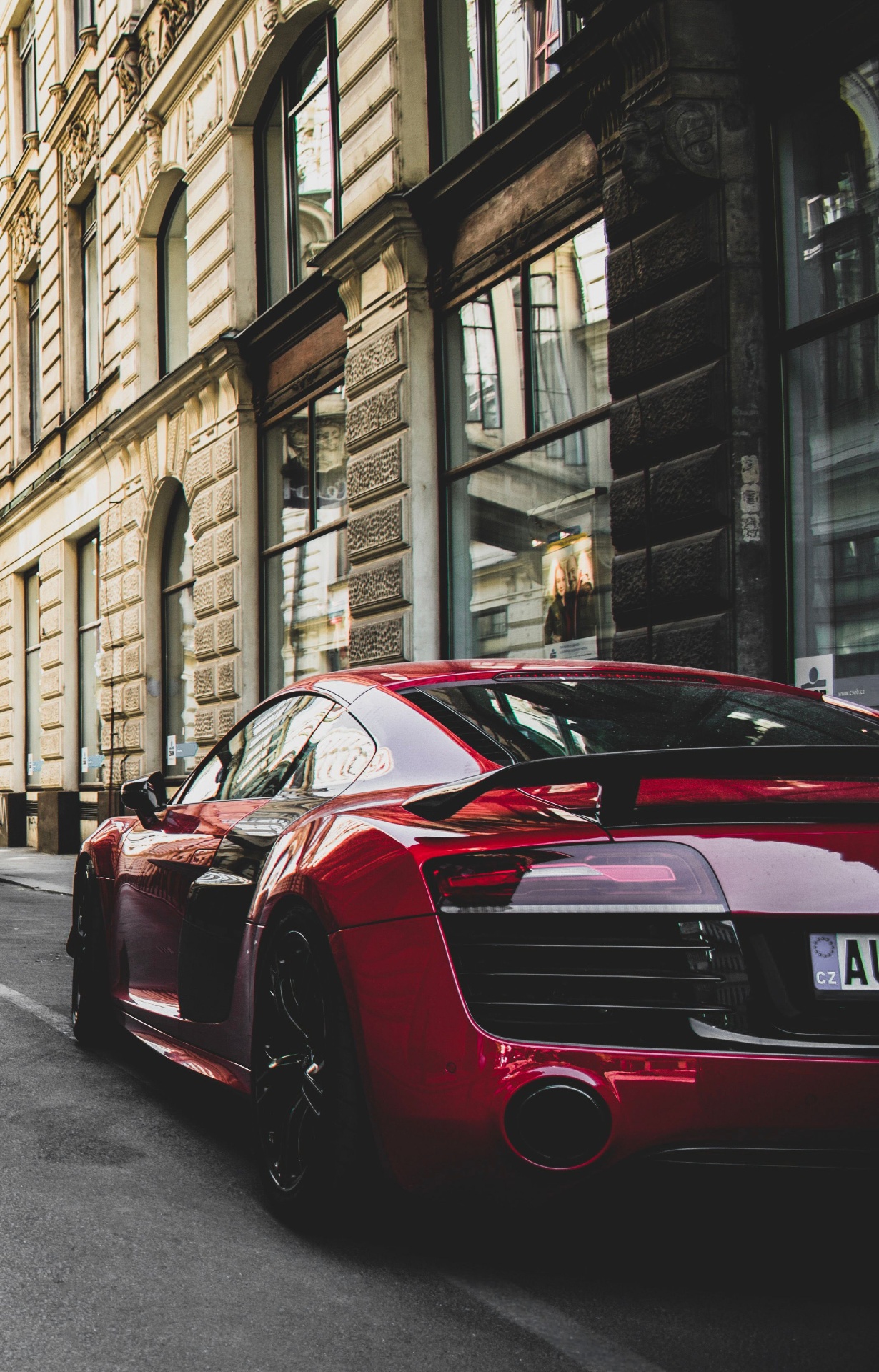 Red Audi R8 after paint correction