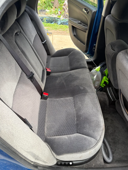 After — Interior detail — rear seats