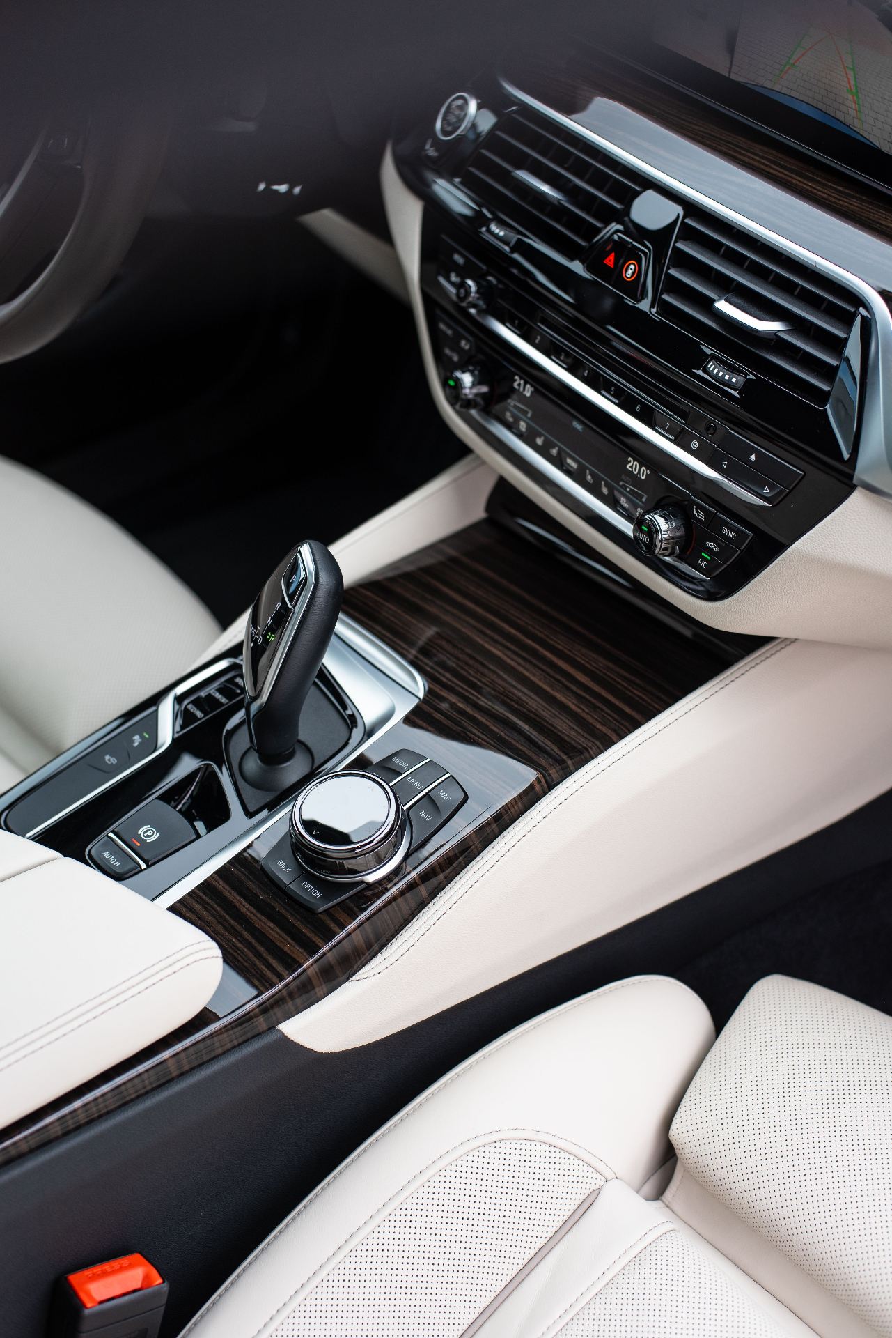 BMW interior console