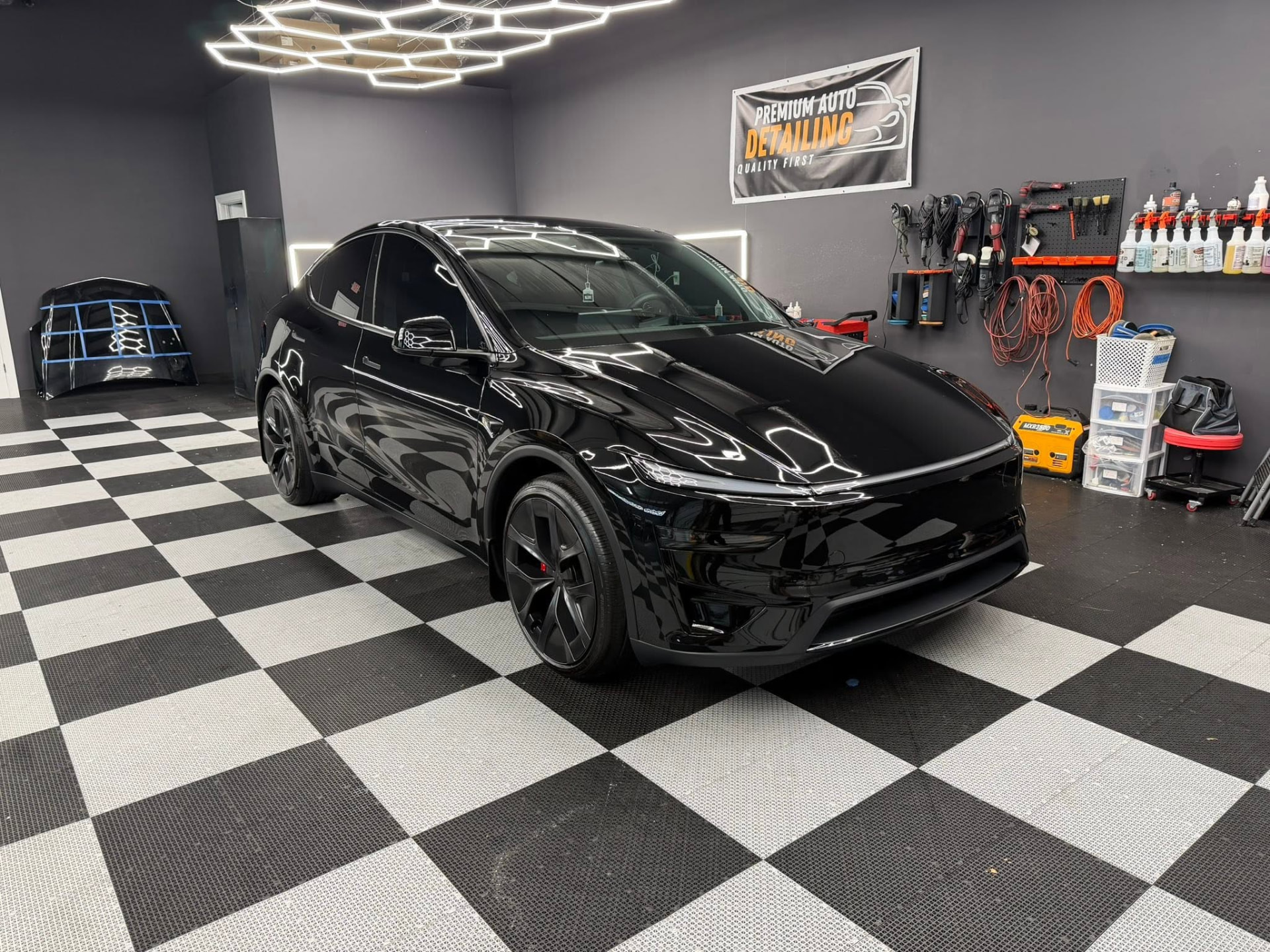 After — Ceramic coating — Tesla Model Y
