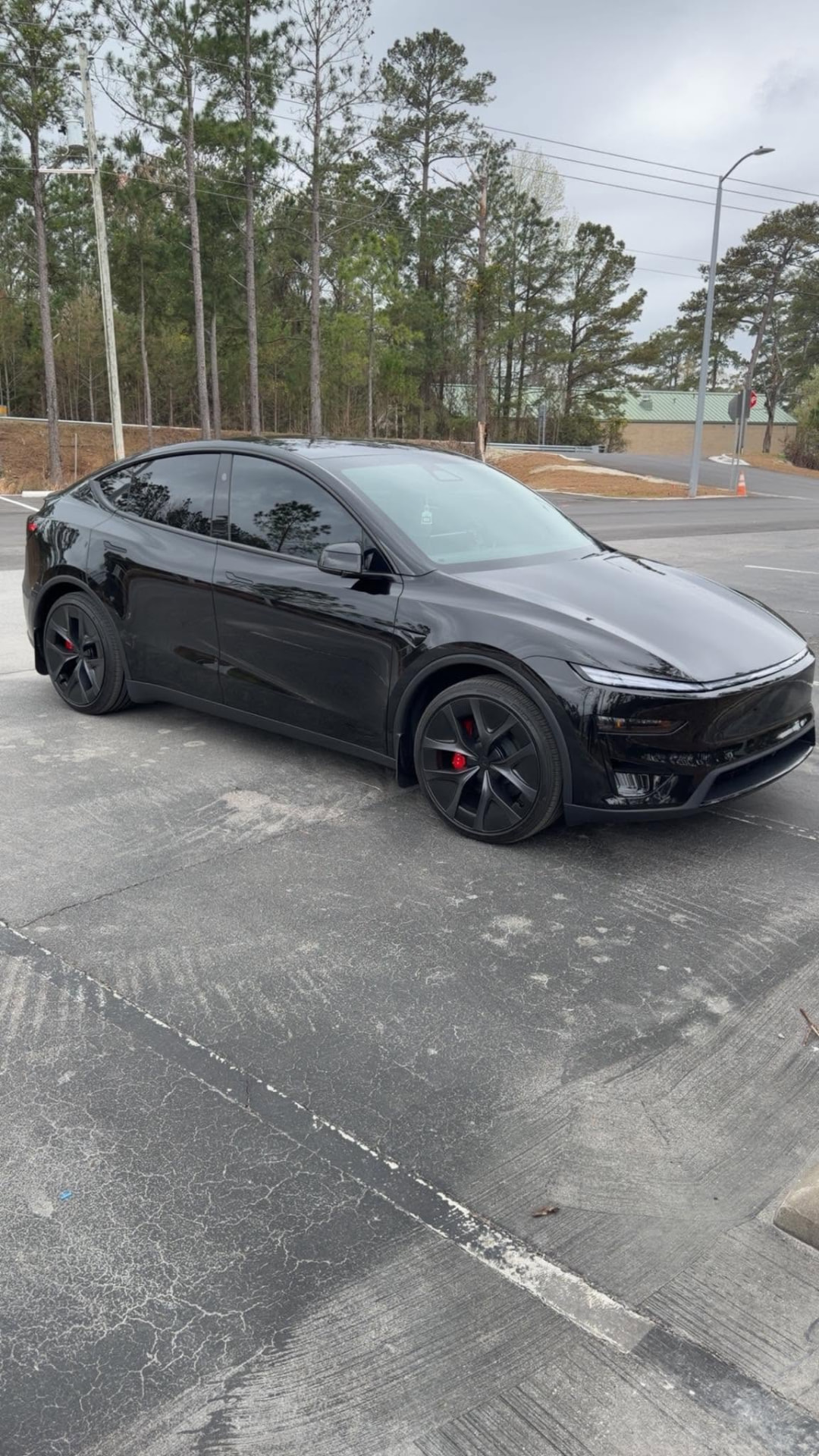 Before — Ceramic coating — Tesla Model Y